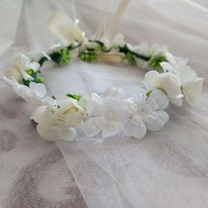 Flower girl headpiece wedding/first communion